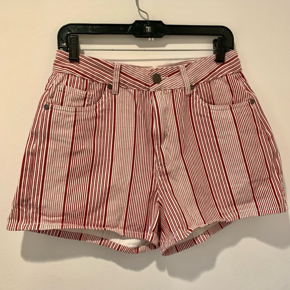 Cotton On Red and White Striped Shorts